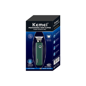 Елек tрическа машинка за подстригване KM-5098 с четков мотор, режещ блок от неръждаема стомана, вградена батерия 1000–1200 mAh, време на работа 1–3 ч, нисък шум (≤36 dB)