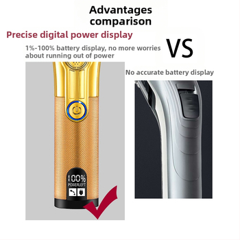 Подстригвач за коса с вградена батерия 1000-1200mAh, 1-3 ч работа, мотор с четки, глава от неръждаема стомана, сваляща се и миеща се