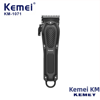 Kemei KM-1071 Επαγγελματικός ηλεκτρικός κουρευτής μαλλιών με USB φόρτιση, μοτέρ με ψήφτρες, κεφαλή κοπής από ανοξείδωτο ατσάλι, ABS περίβλημα, ενσωματωμένη μπαταρία 1200–2000mAh, χρόνος λειτουργίας 1–3 ώρες