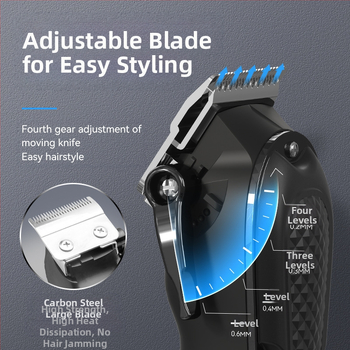 Kemei KM-1071 Επαγγελματικός ηλεκτρικός κουρευτής μαλλιών με USB φόρτιση, μοτέρ με ψήφτρες, κεφαλή κοπής από ανοξείδωτο ατσάλι, ABS περίβλημα, ενσωματωμένη μπαταρία 1200–2000mAh, χρόνος λειτουργίας 1–3 ώρες