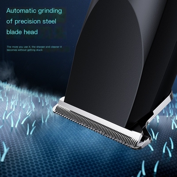 Презареждаема машинка за подстригване с четков мотор, ножове от неръждаема стомана, вградена батерия 300–500 mAh, автономия 1–3 ч