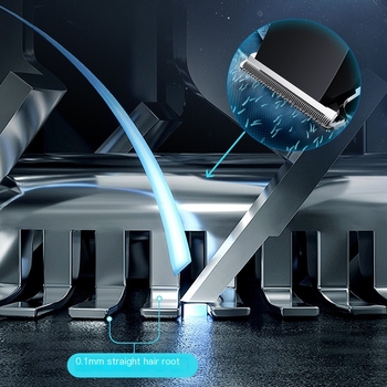 Презареждаема машинка за подстригване с четков мотор, ножове от неръждаема стомана, вградена батерия 300–500 mAh, автономия 1–3 ч