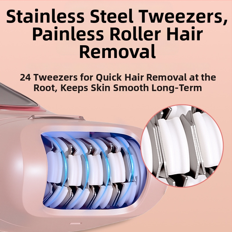 HATTEKER HT-582 USB ηλεκτρικό αποτριχωτικό – 5-σε-1 για ολόκληρο το σώμα, κεφαλή από ανοξείδωτο ατσάλι, υγρή και ξηρή χρήση, ξύρισμα προσώπου και μασάζ προσώπου