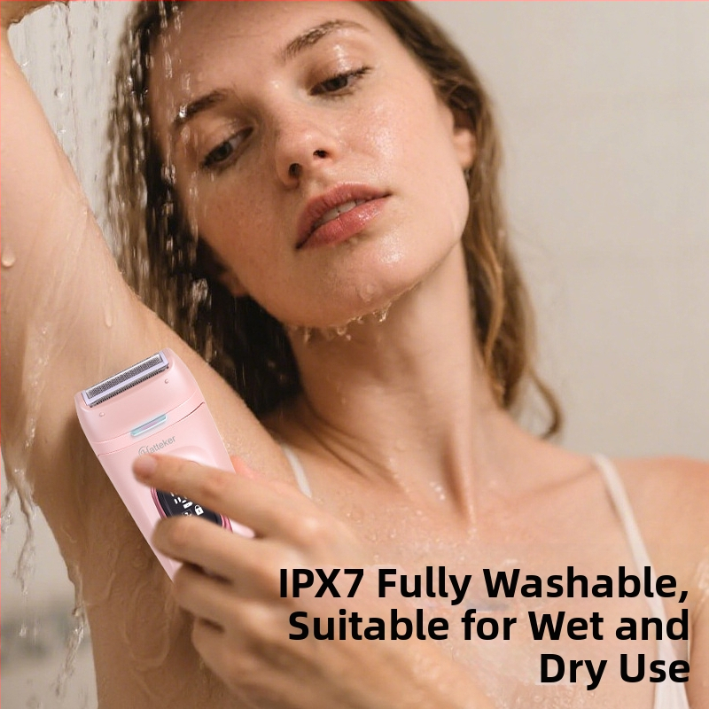 HATTEKER HT-582 USB ηλεκτρικό αποτριχωτικό – 5-σε-1 για ολόκληρο το σώμα, κεφαλή από ανοξείδωτο ατσάλι, υγρή και ξηρή χρήση, ξύρισμα προσώπου και μασάζ προσώπου