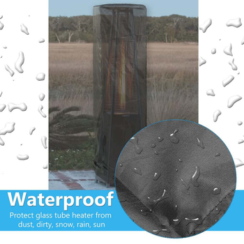 Ārējā apkures pārsegs piramīdas formā – poliesteris, putekļu izturīgs, ūdensizturīgs un UV aizsardzība, minimālistisks stils