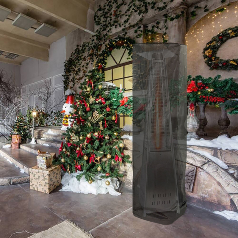 Ārējā apkures pārsegs piramīdas formā – poliesteris, putekļu izturīgs, ūdensizturīgs un UV aizsardzība, minimālistisks stils