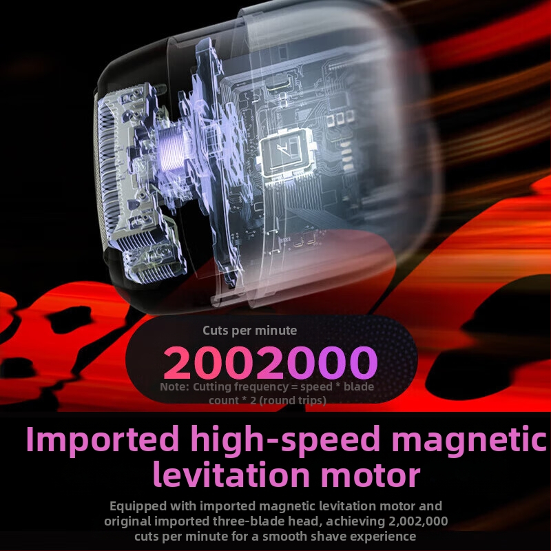 Panasonic електрическа самобръсначка, 3-главна реципрочна глава, безчетков двигател, плаваща конструкция, зареждаема, 60 минути работа