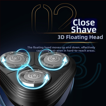 Philips ανδρικό ηλεκτρικό ξυριστικό για υγρή και ξηρή χρήση, περιστροφική κεφαλή με 3 λεπίδες, πλωτή κεφαλή, ενσωματωμένη επαναφορτιζόμενη μπαταρία, πλήρως πλενόμενο σώμα, Σειρά 2 S2509