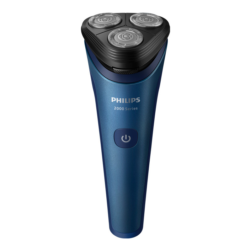Philips ανδρικό ηλεκτρικό ξυριστικό για υγρή και ξηρή χρήση, περιστροφική κεφαλή με 3 λεπίδες, πλωτή κεφαλή, ενσωματωμένη επαναφορτιζόμενη μπαταρία, πλήρως πλενόμενο σώμα, Σειρά 2 S2509