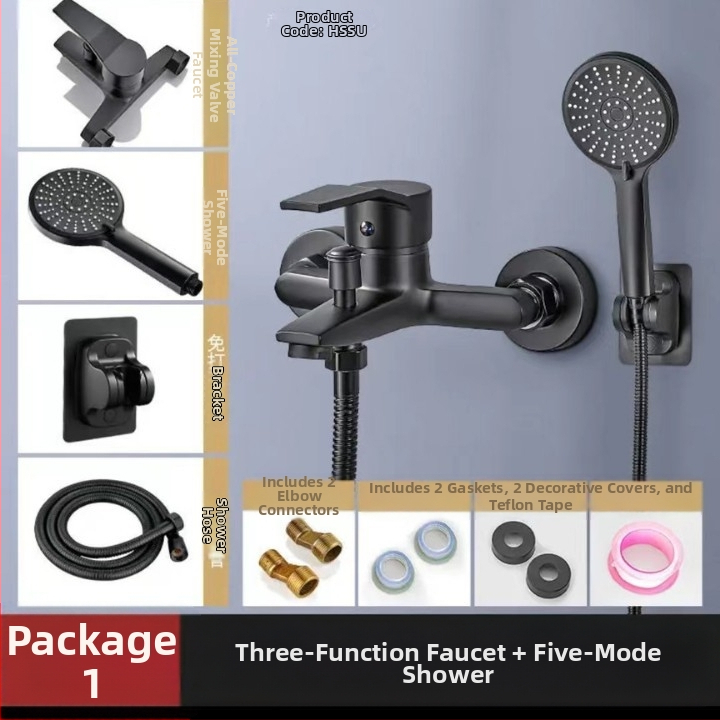 Nešiojamas rankinės dušo galvutės komplektas su aukštu slėgiu, ABS medžiaga; funkcijos: purškimas, burbuliukai, lietus; modelis 457; nominalus slėgis 1,4 MPa; darbinė temperatūra 100°C; prekinis ženklas Rosen