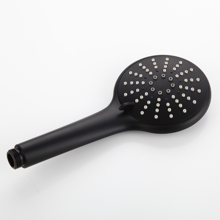 Nešiojamas rankinės dušo galvutės komplektas su aukštu slėgiu, ABS medžiaga; funkcijos: purškimas, burbuliukai, lietus; modelis 457; nominalus slėgis 1,4 MPa; darbinė temperatūra 100°C; prekinis ženklas Rosen