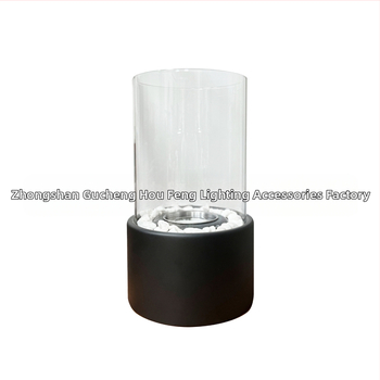 Επιτραπέζιο μεταλλικό τζάκι αιθανόλης με αυτοκόλλητο λογότυπο – Hou Feng HF-B008/HF-B009/HF-B010