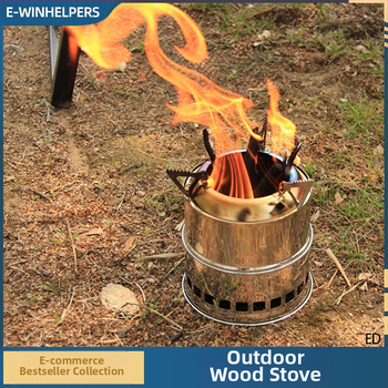 Pretvēja ārējā koka krāsns no nerūsējoša tērauda, daudzuzdevumu, 2-3 cilvēkiem