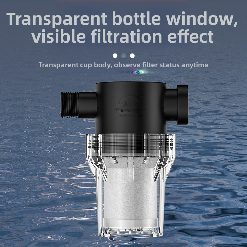 Предфилтър за водопроводна вода – неръждаема стомана филтър, ниво 1 филтрация, премахване на накип и утайки, заменяем филтърен елемент