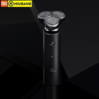 Електрическа самобръсначка S500 за Xiaomi MiJia, плаваща роторна глава с 3 ножа, мокро/сухо бръснене, презареждаща, 45–60 минути работа