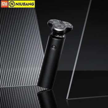 Електрическа самобръсначка S500 за Xiaomi MiJia, плаваща роторна глава с 3 ножа, мокро/сухо бръснене, презареждаща, 45–60 минути работа