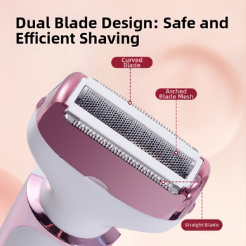 SOLIMPIA HT-581 rasor electric și epilator cu alimentare USB, corp din ABS, cap de tăiere din oțel inoxidabil, pentru utilizare umedă și uscată.