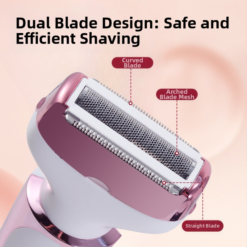 SOLIMPIA HT-581 USB електрически бръснач и премахване на косми, ABS корпус, режеща глава от неръждаема стомана, за мокро и сухо ползване.