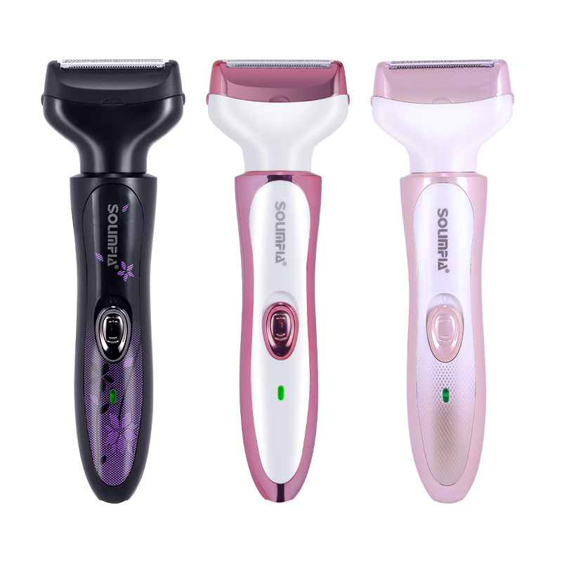 SOLIMPIA HT-581 ηλεκτρικό ξυριστήριο και αποτρίχωση με τροφοδοσία USB, σώμα από ABS, κεφαλή κοπής από ανοξείδωτο ατσάλι, για χρήση υγρή και στεγνή.