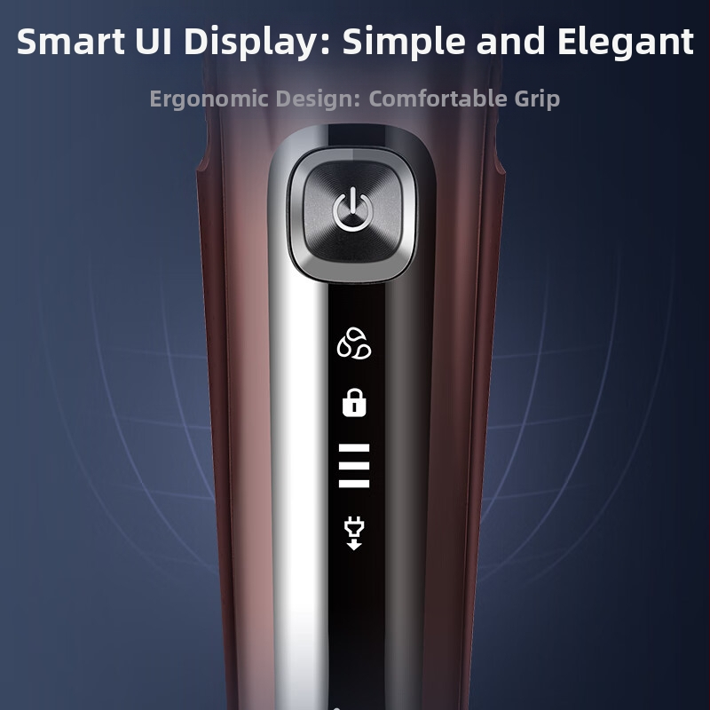 Philips електрическа самобръсначка с 3‑главна роторна глава, за мокро и сухо ползване, LED дисплей, вградена батерия, време на работа около 60 минути