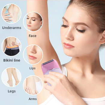 2-în-1 epilator pentru corp pentru femei – HT-557; alimentare USB/electrică; cap de tăiere din oțel inoxidabil; pentru întreg corpul.
