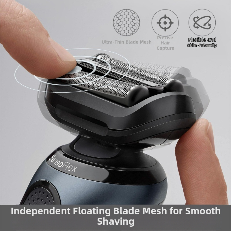 Σετ αντικατάστασης κεφαλής ξυριστικής μηχανής Braun Series 5, συμβατό με μοντέλα 52B/52S/73S και 53B.