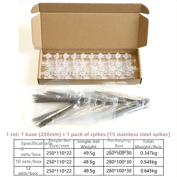 Шипове против птици от неръждаема стомана с PC пластмасова основа – Minpeng, за прозорци и покриви