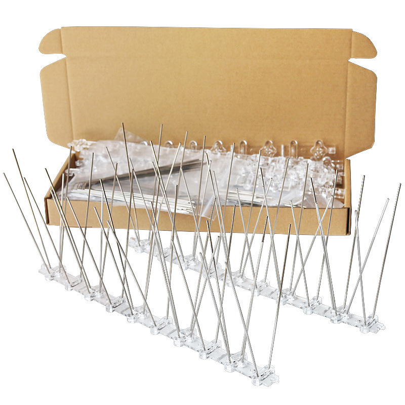 Шипове против птици от неръждаема стомана с PC пластмасова основа – Minpeng, за прозорци и покриви