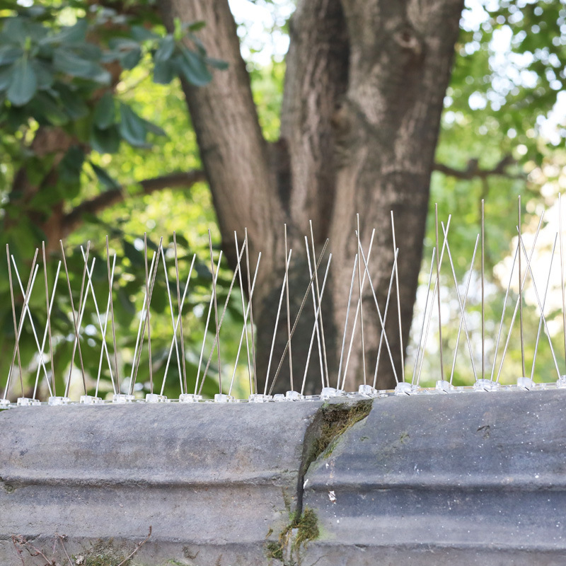 Шипове против птици от неръждаема стомана с PC пластмасова основа – Minpeng, за прозорци и покриви