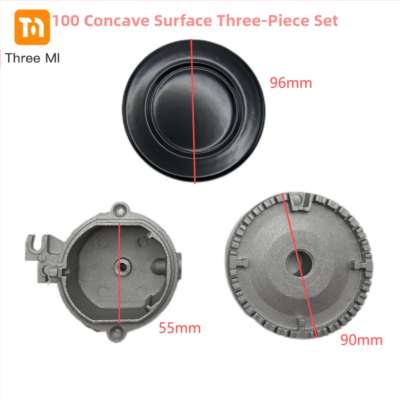 threemi SABAF degiklis dujinei viryklei, modelis SABAF 130#100#75#55#, aukštos temperatūros aliuminis, oro įsiurbimas viršuje, natūralios dujos/LPG, montavimas: surinkimas
