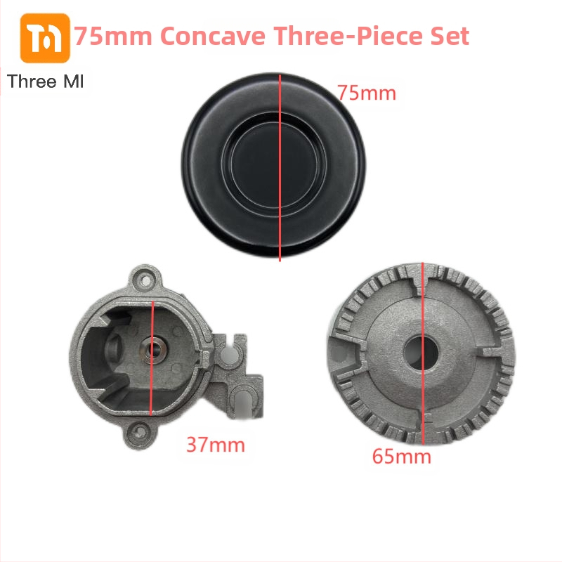 threemi SABAF degiklis dujinei viryklei, modelis SABAF 130#100#75#55#, aukštos temperatūros aliuminis, oro įsiurbimas viršuje, natūralios dujos/LPG, montavimas: surinkimas