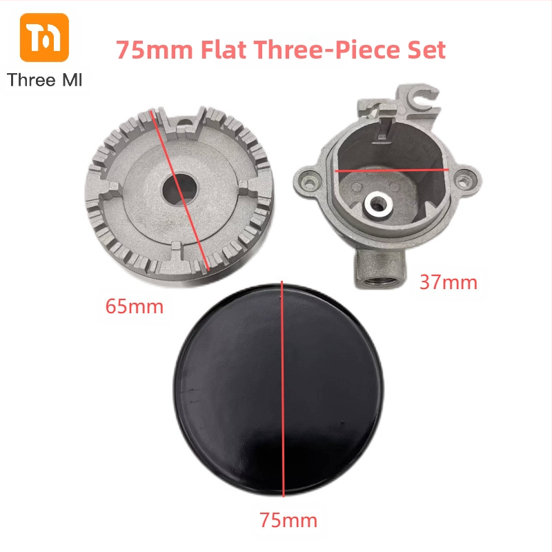 threemi SABAF degiklis dujinei viryklei, modelis SABAF 130#100#75#55#, aukštos temperatūros aliuminis, oro įsiurbimas viršuje, natūralios dujos/LPG, montavimas: surinkimas