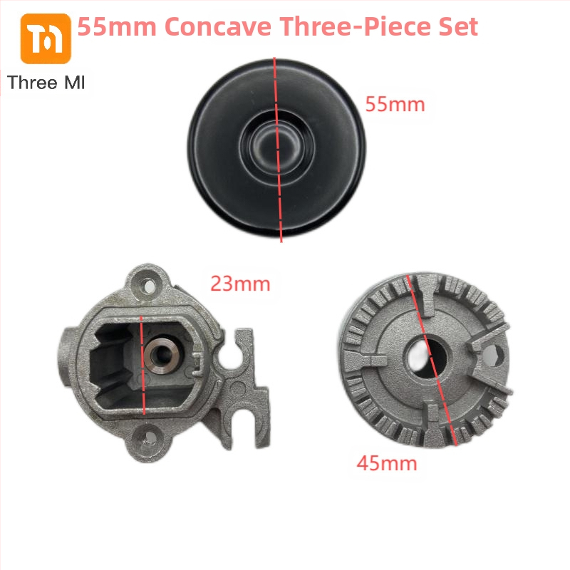 threemi SABAF degiklis dujinei viryklei, modelis SABAF 130#100#75#55#, aukštos temperatūros aliuminis, oro įsiurbimas viršuje, natūralios dujos/LPG, montavimas: surinkimas