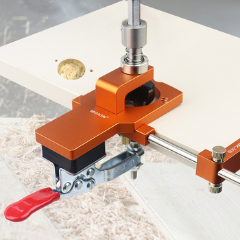 MOKIN Инструмент за позициониране на шарнири и пробиване на отвори за шкафове и гардероби, алуминиева сплав