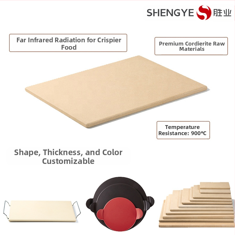 Shengye Cordierite pizza kameň do rúry, prispôsobiteľný tvar