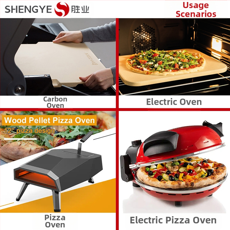 Shengye Cordierite pizza kameň do rúry, prispôsobiteľný tvar