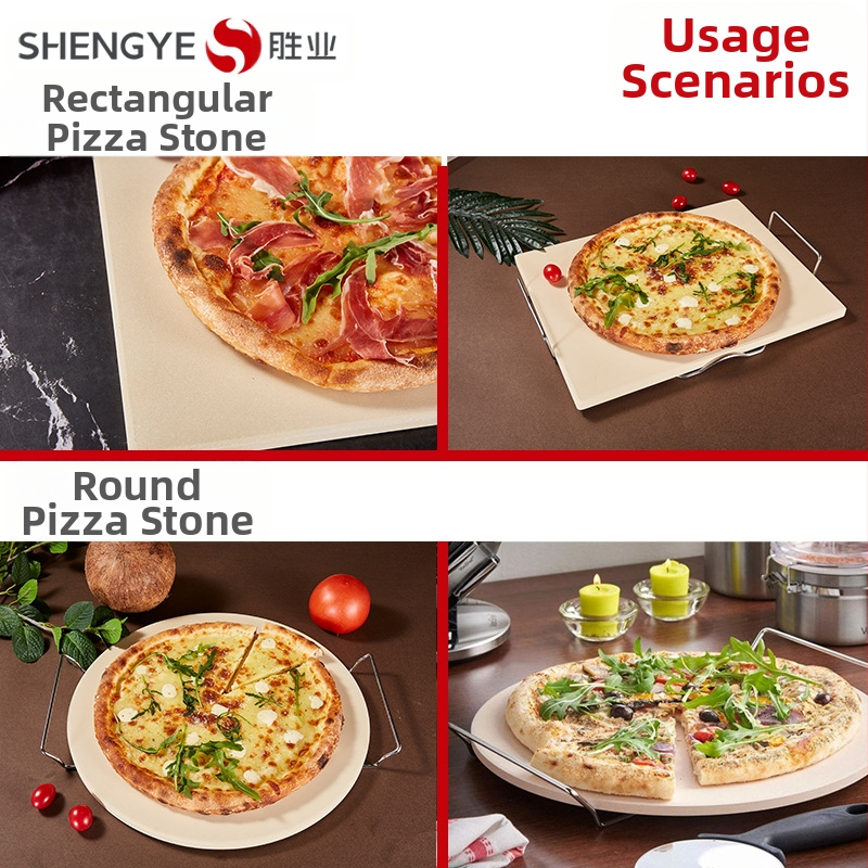 Shengye Cordierite pizza kameň do rúry, prispôsobiteľný tvar