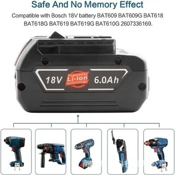 Μπαταρία Dongai για Bosch φορητό ηλεκτρικό τρυπάνι, συμβατή με BAT609 BAT618, CE/UN38.3/MSDS