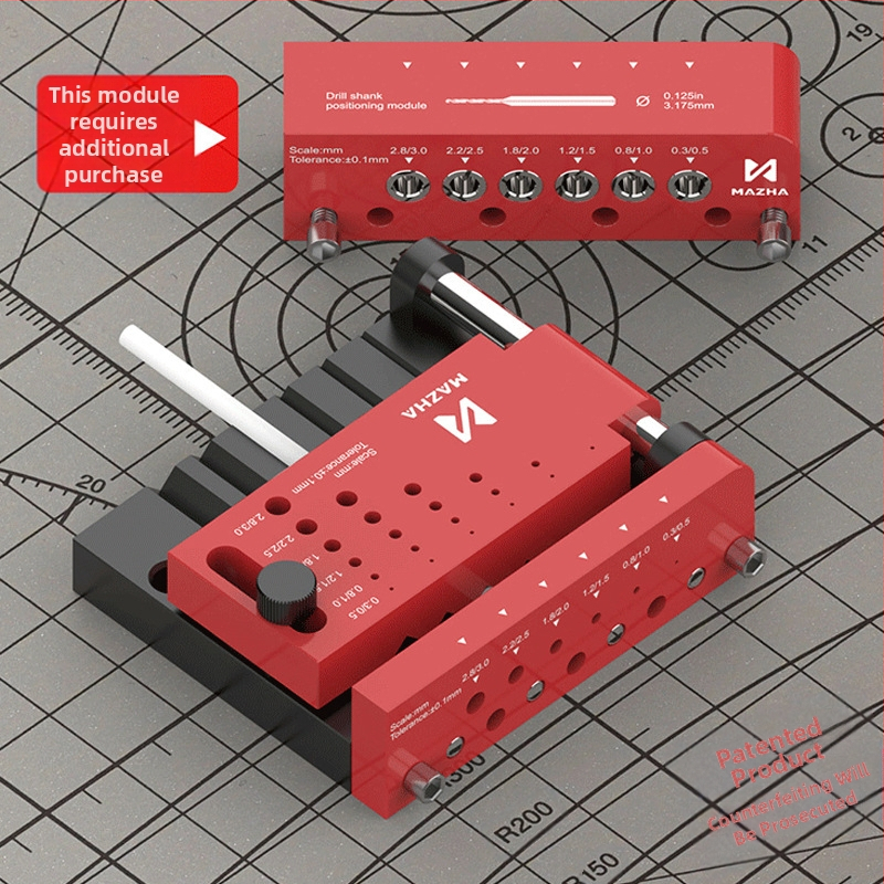 MAZHA Локатор за пробиване на кръгли пръчки, модел T0012-A, метал