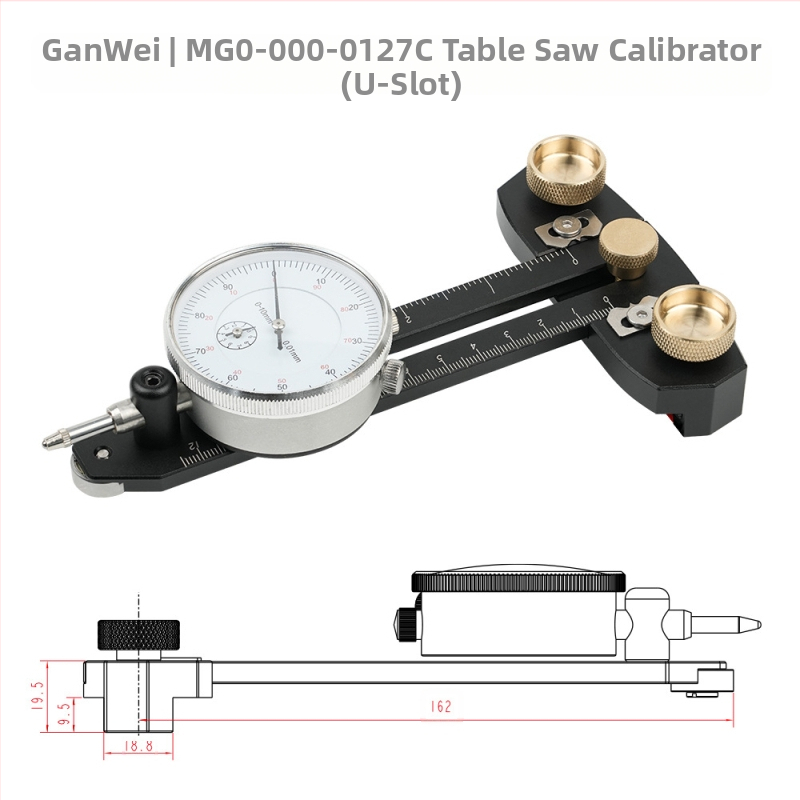 Ganwei Приспособление за подравняване и нивелиране на циркулярна пила за рязане на дъски и подаване — водач за тънки плочи