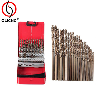 olicnc Свредла за дърво, алуминий и пластмаса със прав стебло — 51 части общо, комплект 41 части