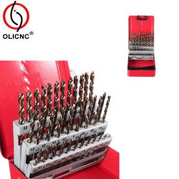 olicnc Свредла за дърво, алуминий и пластмаса със прав стебло — 51 части общо, комплект 41 части