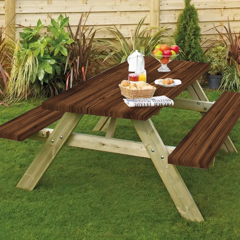 Покривка за маса от полиестер, правоъгълна, с райета, модерен стил, прахоустойчива и маслоустойчива