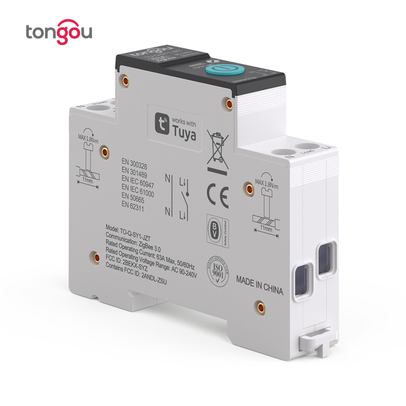 Zigbee išmanusis jungiklis su energijos matavimo funkcija, miniatiūrinis išjungiklis, belaidis nuotolinis valdymas ir valdymas per mobiliąją programėlę