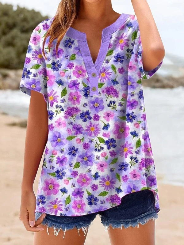 Laza szabású rövid ujjú ing V-nyakkal, 160 g finom kender anyag, 3D mintázat, kétgombos zárás, tavasz 2025, japán-koreai casual stílus, uniszex