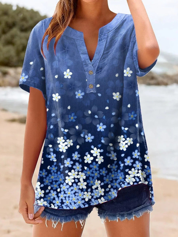 Laza szabású rövid ujjú ing V-nyakkal, 160 g finom kender anyag, 3D mintázat, kétgombos zárás, tavasz 2025, japán-koreai casual stílus, uniszex