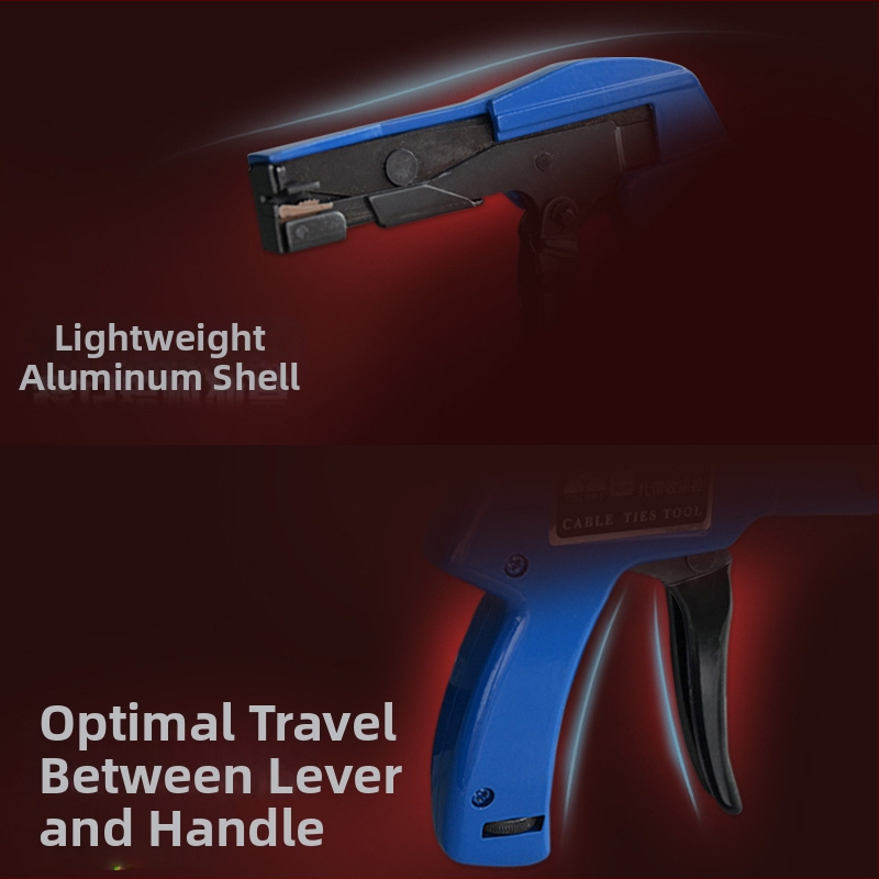Нейлонов пистолет за връзване на кабели HS-600A – автоматично затягане и рязане, клещи за кабелни ленти, Huasheng, произход: Уензоу, Материал: Друг