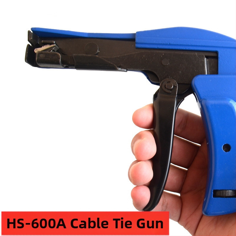 Нейлонов пистолет за връзване на кабели HS-600A – автоматично затягане и рязане, клещи за кабелни ленти, Huasheng, произход: Уензоу, Материал: Друг