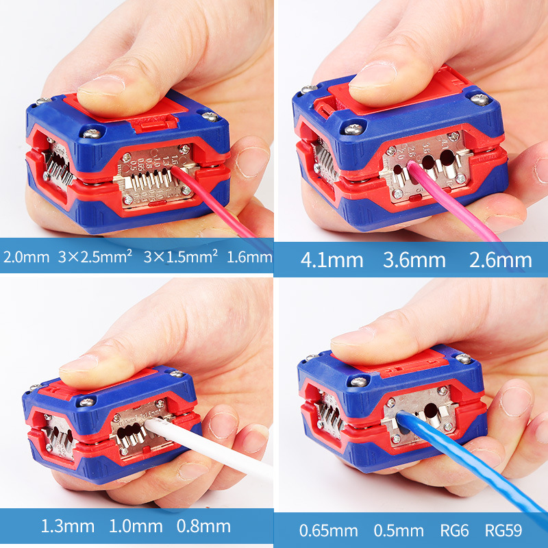 WORKPRO Višenamenske kliješta za skidanje izolacije kabela – Automatske, Profesionalna klasa, Težina 0.12 kg