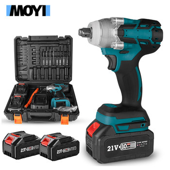 Moyi безчетков електрически гаечен ключ, преносим безжичен ключ за гнезда, двоен режим, капацитет M6-M18 / M16-M24, тегло 6 кг